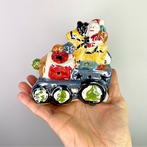 Handmade Ceramic Christmas Santa Led Night Light